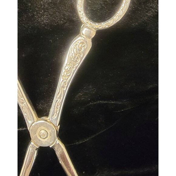 Vintage Silver-Plated Cake or Pastry Tongs - Picture 5 of 14